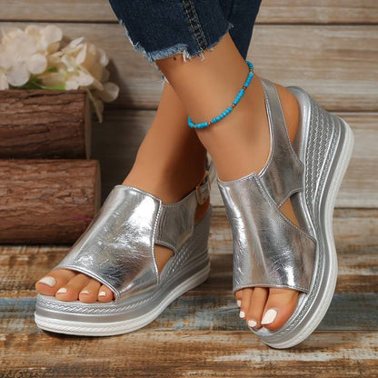Menina Elegant Comfortable Wedge Sandals with Stylish Lift