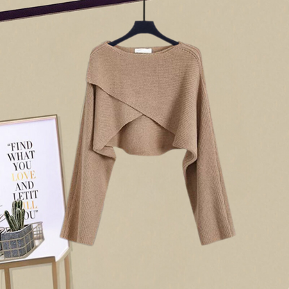Elle Timeless Two-Piece Knitted Set with Elegant Details