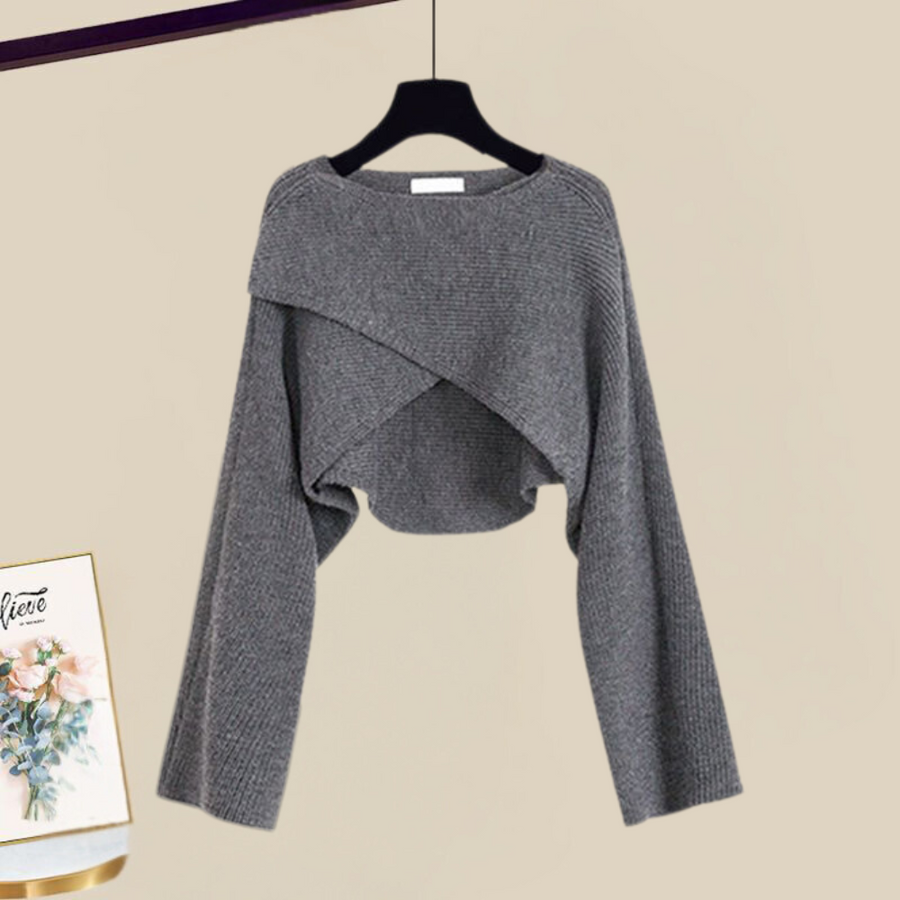 Elle Timeless Two-Piece Knitted Set with Elegant Details