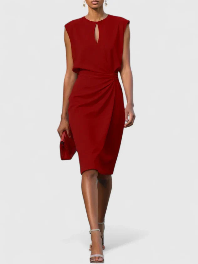 Valerie | Women's Sleeveless Wrap Midi Dress