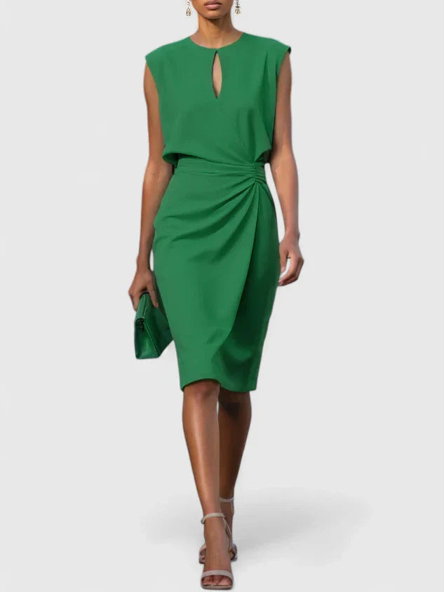 Valerie | Women's Sleeveless Wrap Midi Dress