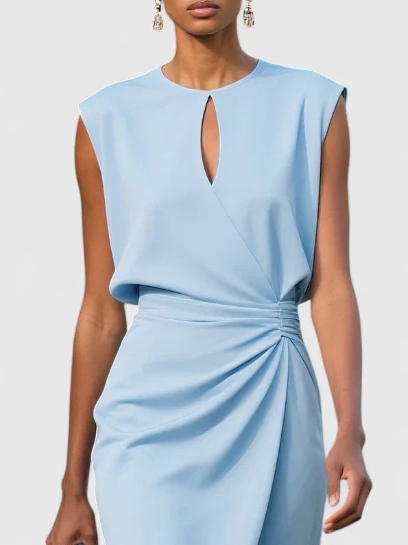 Valerie | Women's Sleeveless Wrap Midi Dress
