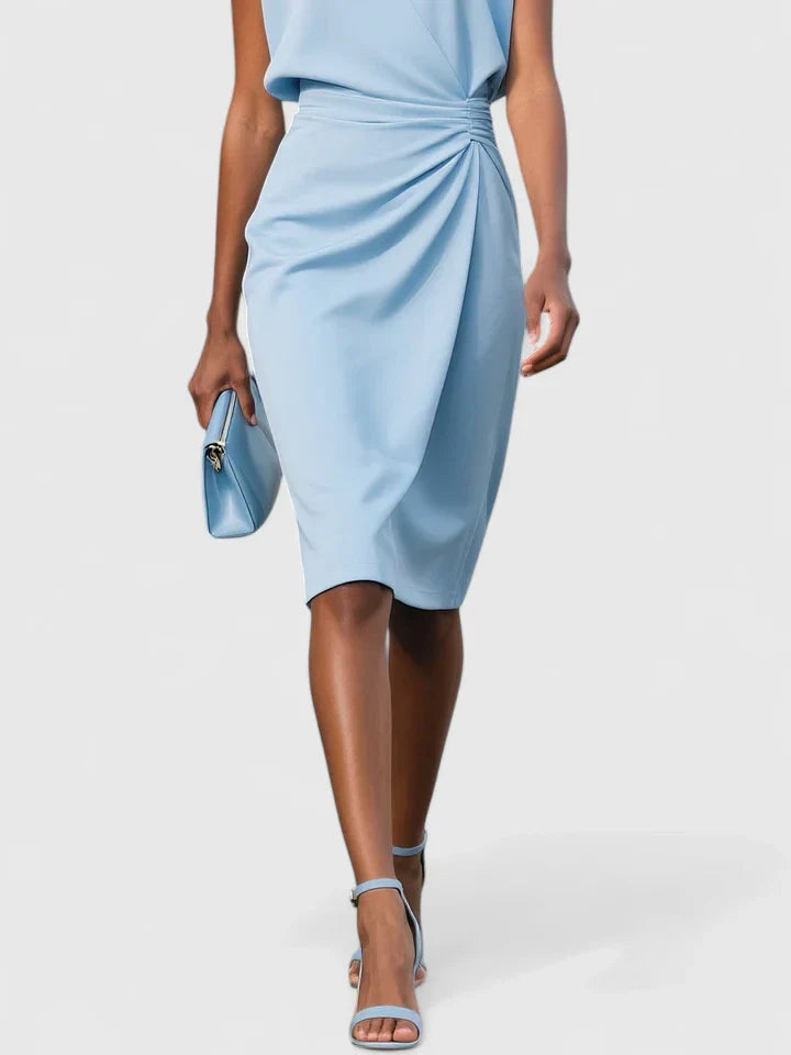 Valerie | Women's Sleeveless Wrap Midi Dress