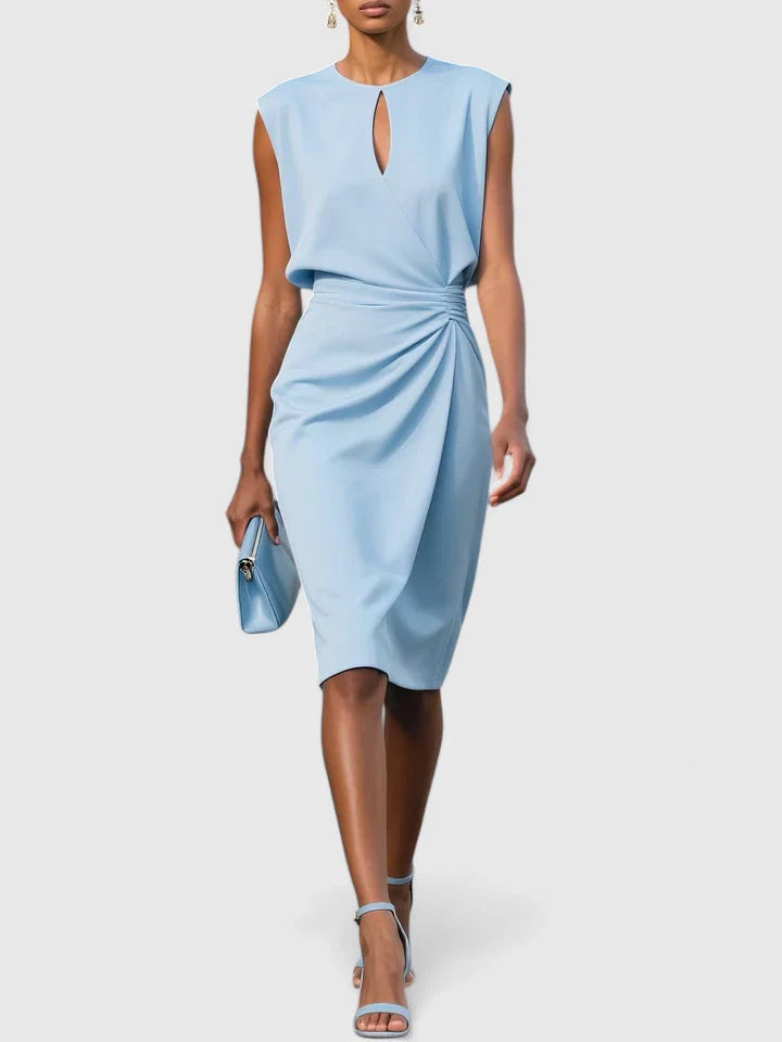 Valerie | Women's Sleeveless Wrap Midi Dress