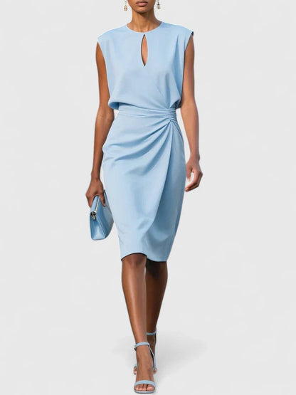 Valerie | Women's Sleeveless Wrap Midi Dress