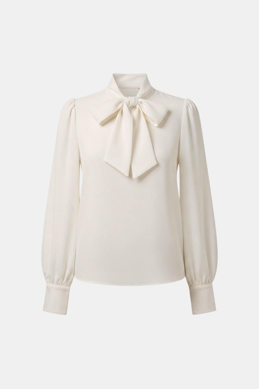 Women's Bow Collared Long Sleeve Blouse