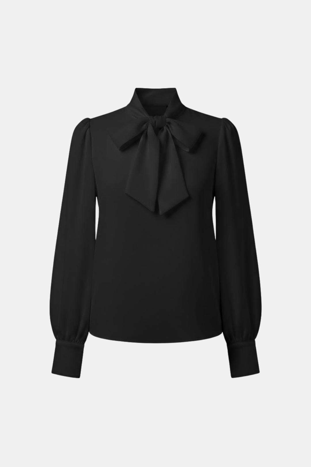 Women's Bow Collared Long Sleeve Blouse
