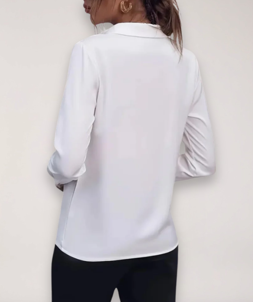 Women's Long-Sleeve Button-Down Blouse