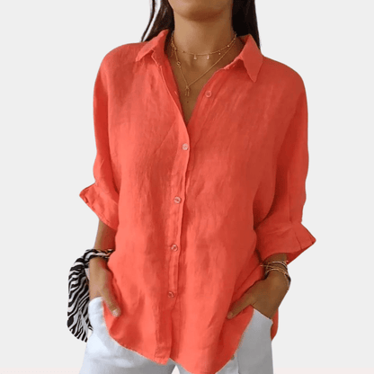 Women's Oversized Button-Down Shirt