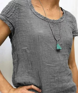 Women's Relaxed Fit Textured T-Shirt