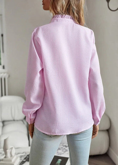 Women's Ruffle Long Sleeve Blouse
