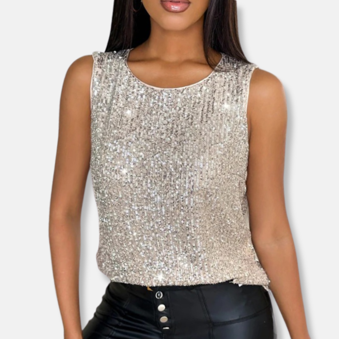 Women's Sequin Sleeveless Top