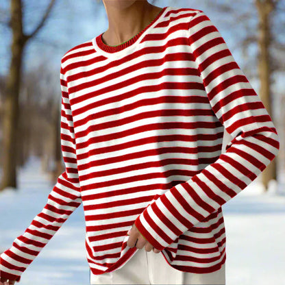 Women's Striped Long Sleeve Top