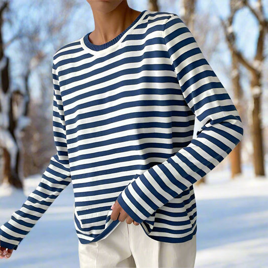 Women's Striped Long Sleeve Top