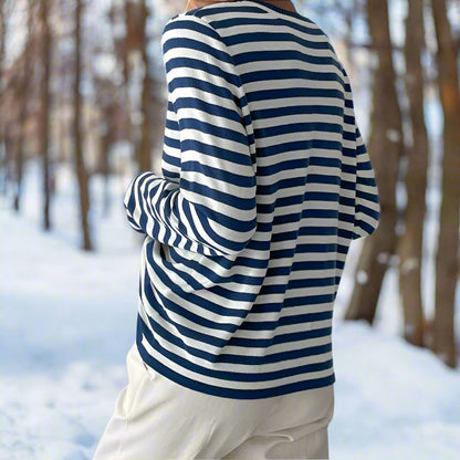 Women's Striped Long Sleeve Top