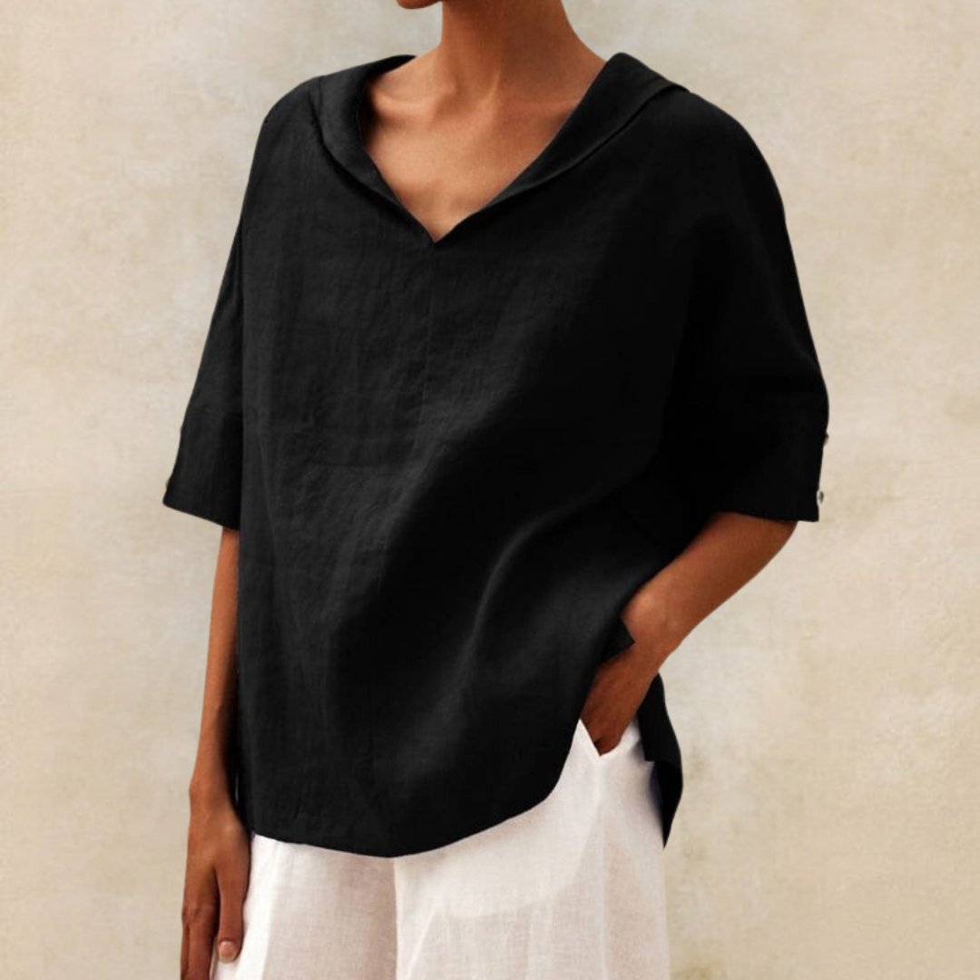Women's V-Neck Oversized Shirt