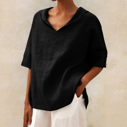 Women's V-Neck Oversized Shirt