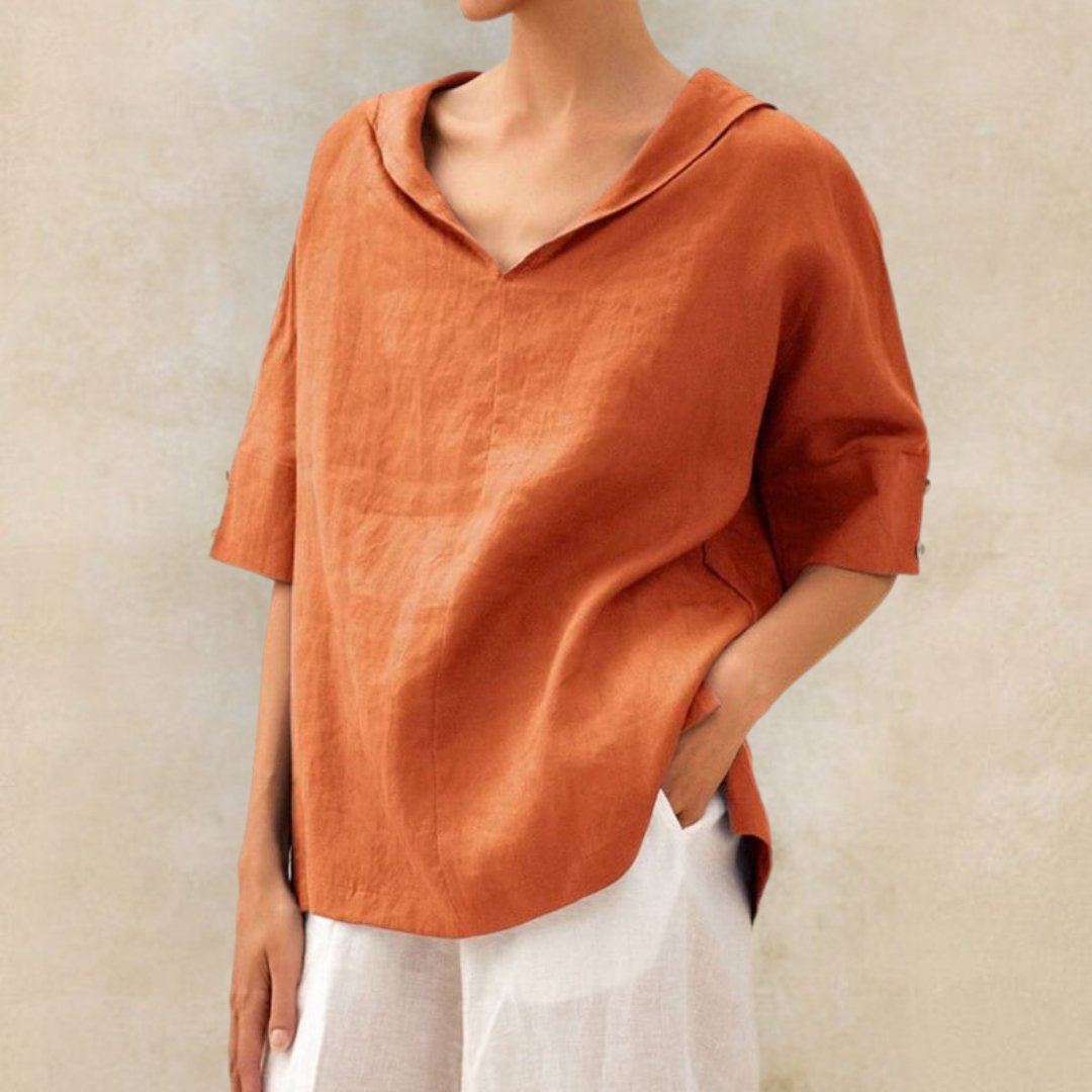 Women's V-Neck Oversized Shirt