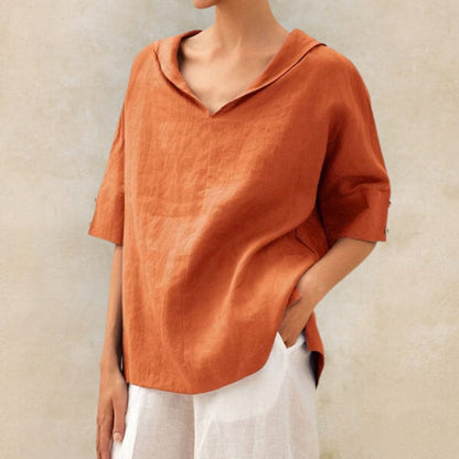Women's V-Neck Oversized Shirt
