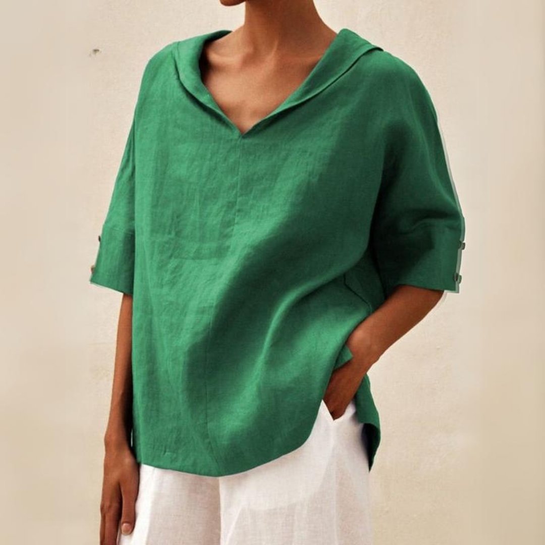 Women's V-Neck Oversized Shirt