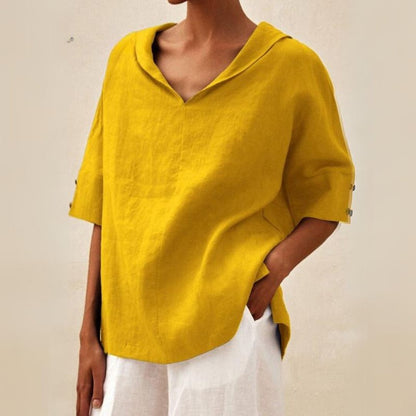 Women's V-Neck Oversized Shirt