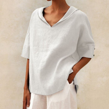 Women's V-Neck Oversized Shirt