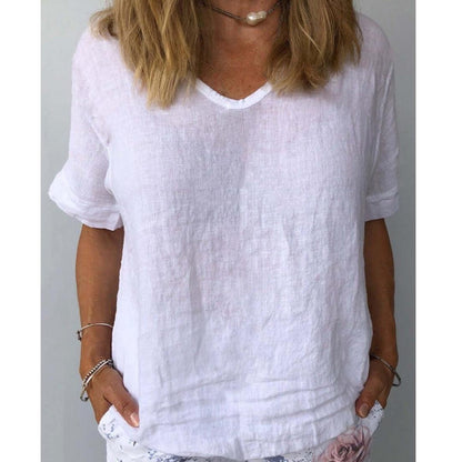 Women's V-Neck Short Sleeve Top
