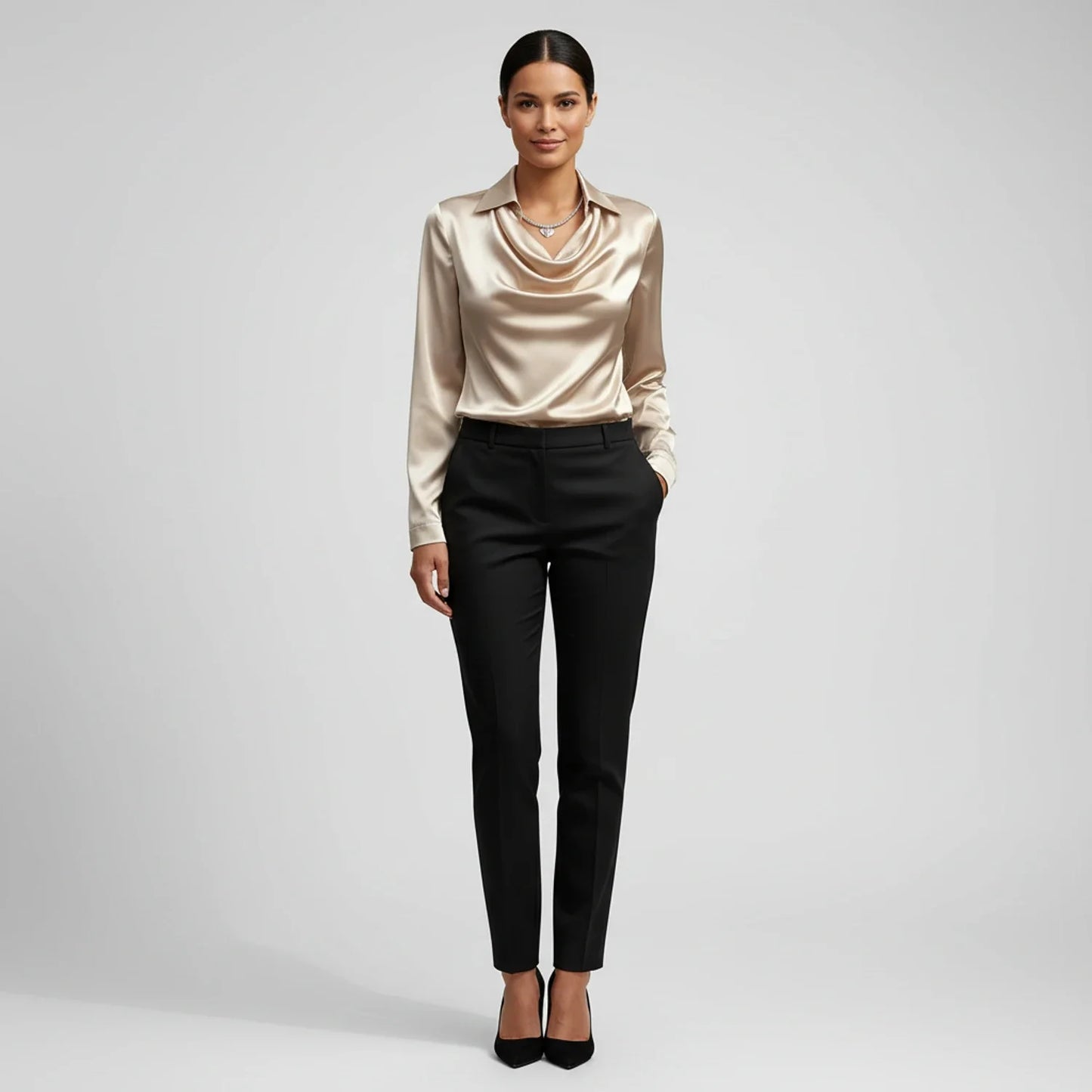 Women's Cowl Neck Blouse