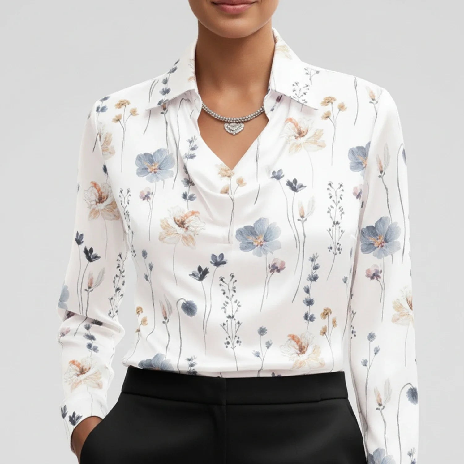 Women's Cowl Neck Blouse