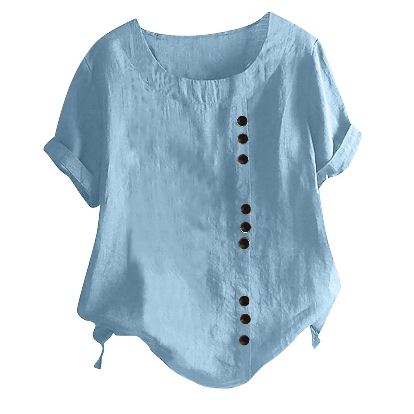 Women's Button-Down Short Sleeve Top