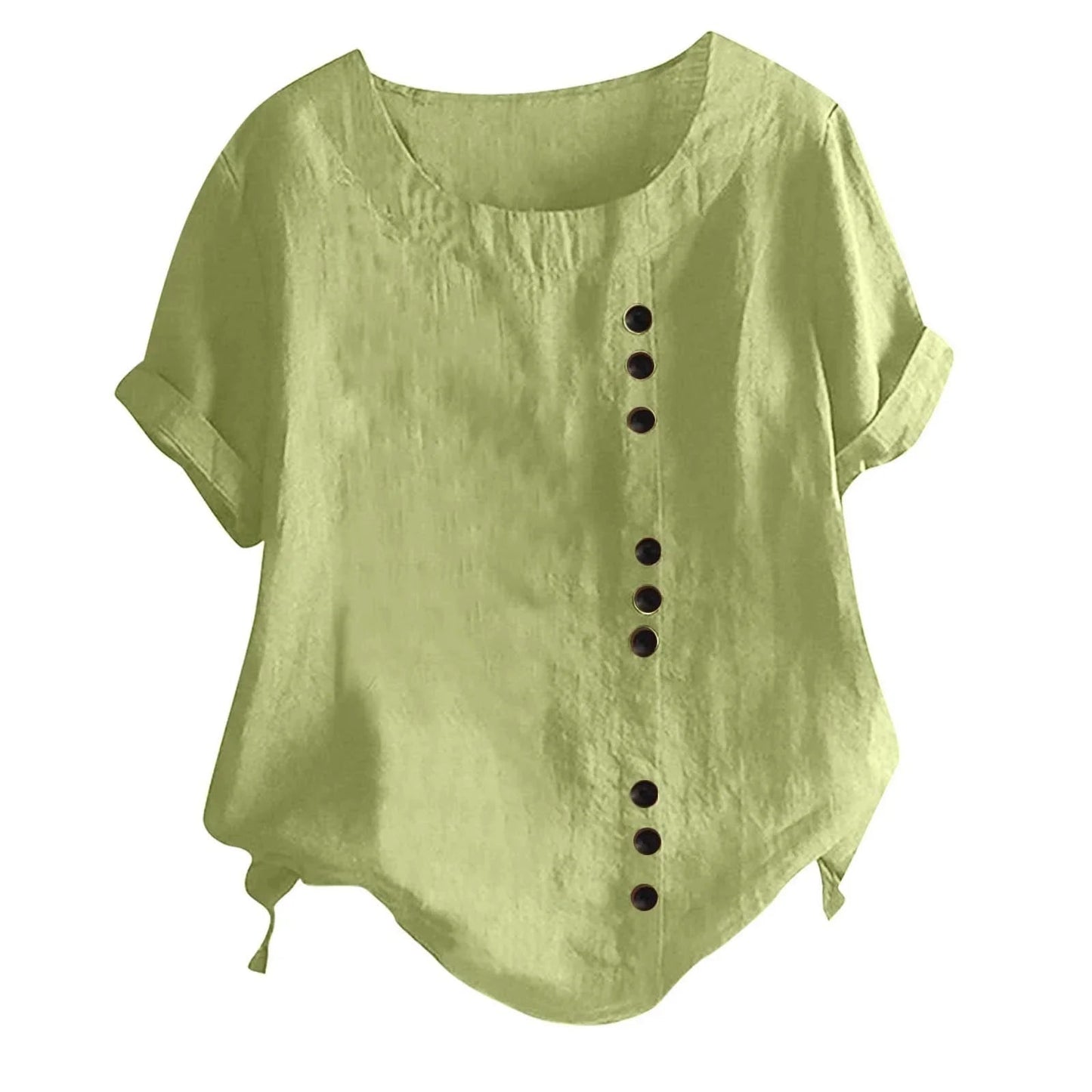 Women's Button-Down Short Sleeve Top