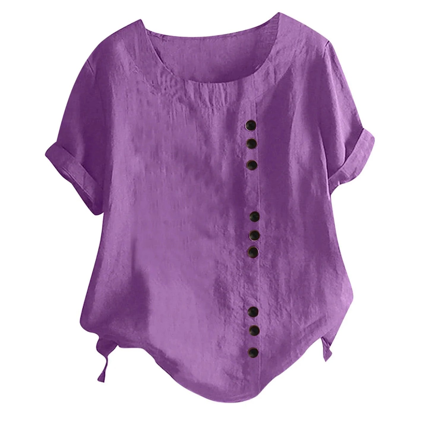 Women's Button-Down Short Sleeve Top