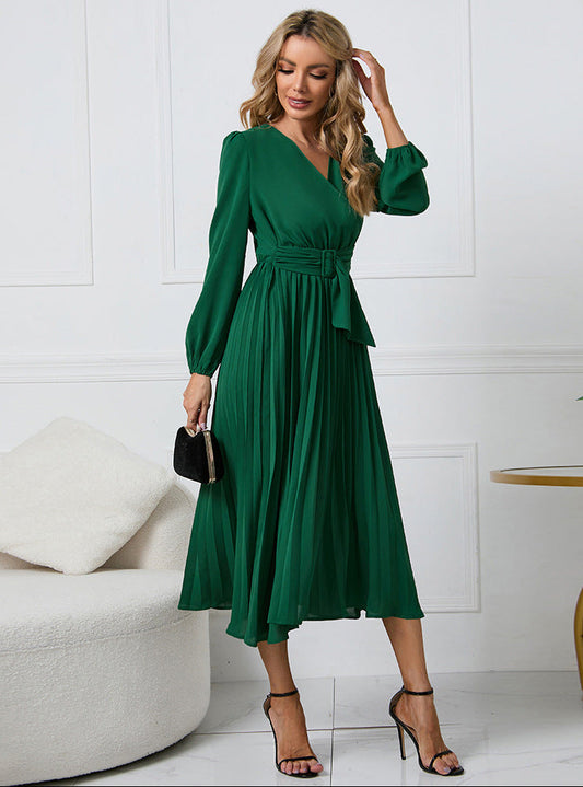 Grace | Women's Long Sleeve Midi Wedding Guest Dress